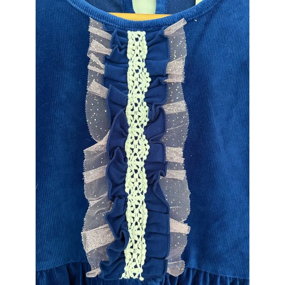 MATILDA JANE girls sz 14 Heart to Heart Blue Clara Dress EUC